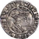 GREAT BRITAIN. 1/2 Groat, ND (1530-44). York Mint; mm: Key. Henry VIII. PCGS AU-50.