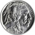 2001-D American Buffalo Silver Dollar. Mint Director Jay W. Johnson Signature. MS-69 (PCGS).