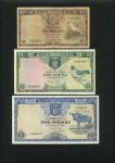 Bank of Zambia, 10 shillings, ND (1964), prfix A/3, brown, Chaplins Barbet at right, 10/1, prefix B/
