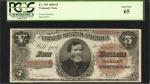 Fr. 359. 1890 $5 Treasury Note. PCGS Gem New 65.