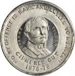 1876 Samuel J. Tilden. DeWitt-SJT 1876-7. White Metal. 31.2 mm. Choice Mint State.