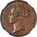GREAT BRITAIN. 1/2 Penny, 1853. London Mint. Victoria. NGC AU-55.