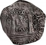 PERU. Cob 8 Reales, 1659-L* MV. Lima Mint. Philip IV. NGC EF Details--Salt Water Damage.