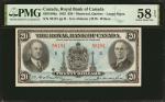 CANADA. Royal Bank of Canada. 20 Dollars, 1935. CH #630-18-06a. PMG Choice About Uncirculated 58 EPQ