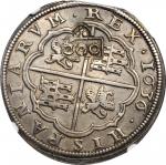 BRAZIL. Countermark 600 Reis, ND (1663). Alfonso VI. NGC AU-58; Countermark: Almost Uncirculated.