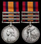 x Queen’s South Africa 1899-1902, 3 clasps, Cape Colony, Transvaal, South Africa 1902 (684 Pte. W. F