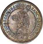 AUSTRIA. Salzburg. Taler, 1662. Guidobald von Thun und Hohenstein. PCGS MS-63 Gold Shield.