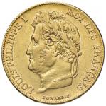 World Coins FRANCIA Luigi Filippo I (1830-1848) 20 Franchi 1840 A - Gad. 1031 AU (g 644)   1230