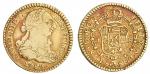 Colombia. Carlos III (1759-1788). Escudo, 1787 P SF. Popayán. Armored bust right, rev. Crowned Arms,