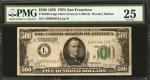 Fr. 2200-Ldgs. 1928 $500 Federal Reserve Bank Note. San Francisco. PMG Very Fine 25.