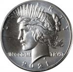2021 100th Anniversary Peace Silver Dollar. Mint State (Uncertified).