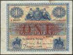 Union Bank of Scotland Limited, ｣1, 1 October 1921, serial number A 561659, blue and white with valu