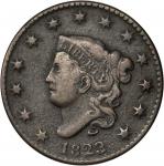 1823/2 Matron Head Cent. N-1. Rarity-2. Fine-12 Porous.