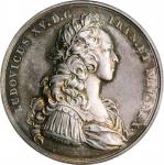 1721 (ca. 1860-1879) Guadeloupe Fortified Medal. Paris Mint Restrike. Betts-148, Page-Divo 38. Silve