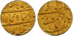 MUGHAL: Ahmad Shah Bahadur, 1748-1754, AV mohur (10.85g), Shahjahanabad, AH1167 year 7, KM-449.12, a