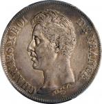 FRANCE. 5 Francs, 1826-A. Paris Mint. Charles X. PCGS AU-50.