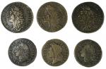 Ireland, James II, Dublin and Limerick, Gunmoney (1688-91), Halfcrowns (6), large size (3), 1689, No