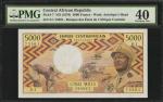 CENTRAL AFRICAN REPUBLIC. Banque des Etats de LAfrique Centrale. 5000 Francs, ND (1979). P-7. PMG Ex