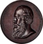 1867 (1868) Mariano Melgarejo Medal. By Anthony C. Paquet. Julian PE-21. Bronze. About Uncirculated.