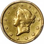1851-C Gold Dollar. EF Details--Ex Jewelry (PCGS).