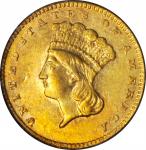 1857-C Gold Dollar. EF-45 (PCGS).