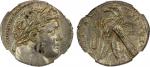 PHOENICIA: Tyre, AR shekel (14.31g), year 12 (115/4 BC), DCA-919, HGC-10/357, laureate head of Melka