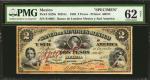 MEXICO. Banco de Londres Mexico y Sud America. 2 Pesos, 1883. P-S220s. Specimen. PMG Uncirculated 62