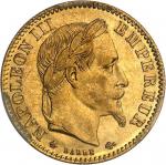 FRANCE - FRANCESecond Empire / Napoléon III (1852-1870). 10 francs tête laurée 1864, A, Paris.  PCGS