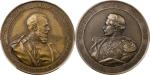 1889年沙皇俄国与普鲁士国王会面铜制精制雾面样章。PCGS SP65 82298023