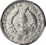 COLOMBIA. Nueva Granada. 1/2 Real, 1846-UE. Popayan Mint. PCGS MS-62 Gold Shield.