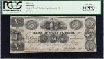 Lot of (2). Appalachicola, Florida. Bank of West Florida. 1832  $5. PCGS Currency Very Fine 25 PPQ &
