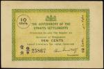 STRAITS SETTLEMENTS. Government of the Straits Settlements. 10 Cents, 8.3.1920. P-6c.