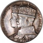  Great Britain, silver George V Silver Jubilee medal, 1935 Conjoined busts of King George V & Queen 