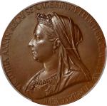 GREAT BRITAIN. Victoria Diamond Jubilee Bronze Medal, 1897. London Mint. PCGS SPECIMEN-65.