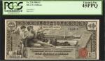 Fr. 224. 1896 $1 Silver Certificate. PCGS Currency Extremely Fine 45 PPQ.