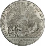 1756 Kittanning Destroyed Medal. Betts-400. Pewter, 43.6 mm. MS-62 (PCGS).