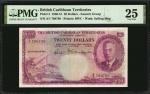 BRITISH CARIBBEAN TERRITORIES. British Caribbean Territories, Eastern Group. 20 Dollars, 1950-51. P-