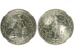 1902年英国贸易银币一圆，NGC MS62