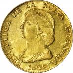 COLOMBIA. 1846-UE 16 Pesos. Popayán mint. Restrepo M212.25. MS-61 (PCGS).