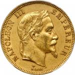 FRANCE. 100 Franc, 1868-BB. Strasbourg Mint. PCGS MS-61 Gold Shield.