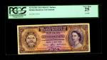 BRITISH HONDURAS. Government of British Honduras. 2 Dollars, 1960-65. P-29b. PCGS Very Fine 25.