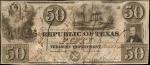 Austin, Texas. Republic of Texas. January 1, 1840. $50. Very Fine.