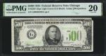 Fr. 2201-Glgs. 1934 $500 Federal Reserve Note. Chicago. PMG Very Fine 20.