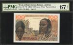 WEST AFRICAN STATES. Banque Centrale des Etats de lAfrique de lOuest. 100 Francs, ND (1959). P-2b. P