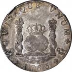 MEXICO. 8 Reales, 1763-Mo MM. Charles III (1759-88). NGC VF Details--Stained, Scratches.