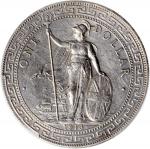 1913-B英国贸易银元，PCGS AU Detail有清洗