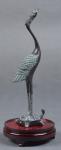 早期首都博物馆复制品“西周 青铜鹤”一件，高：26.5cm。錾刻精美、保存较好。