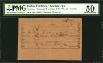 Choctaw City, Indian Territory. National Treasurer of the Choctaw Nation. 1864. Various. PMG About U