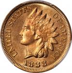 1888 Indian Cent. MS-66 RD (PCGS). CAC.