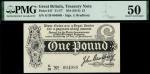 Treasury Series, John Bradbury, first issue 1, ND (7 August 1914), serial number G/39 004088, black 